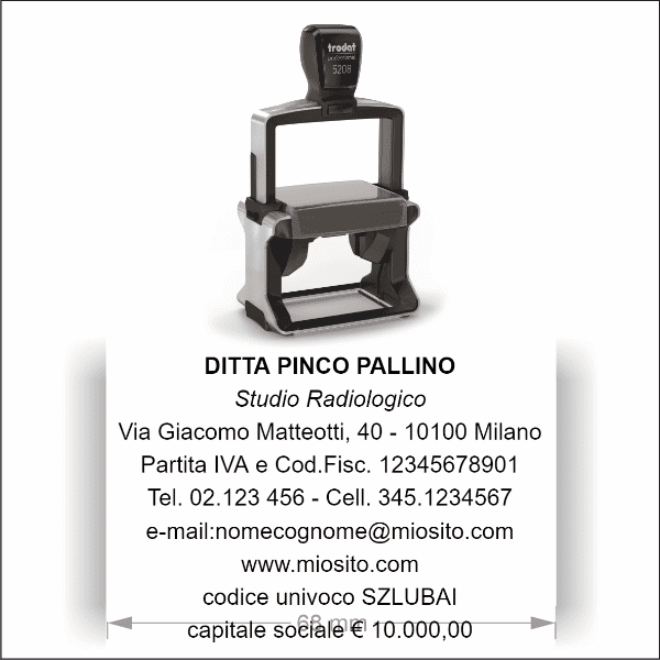 Timbro Trodat Professional 5208 (68x47mm) - Morando Timbri